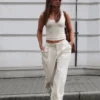 Pantalones holgados de doble tejido – #Bershkastyle – Mujer