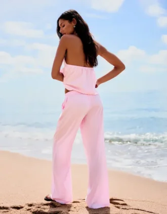 Pantalones con cintura elástica – Mujer