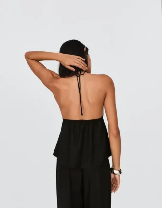 Chaleco halter de mezcla de lino – #Bershkastyle – Mujer Chaleco halter de mezcla de lino – #Bershkastyle – Mujer