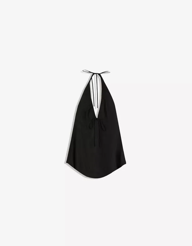 Chaleco halter de mezcla de lino – #Bershkastyle – Mujer Chaleco halter de mezcla de lino – #Bershkastyle – Mujer