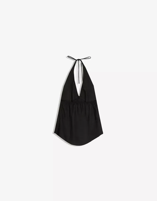Chaleco halter de mezcla de lino – #Bershkastyle – Mujer Chaleco halter de mezcla de lino – #Bershkastyle – Mujer