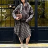 Chaqueta bomber de Faux Leather con cinturón – #Bershkastyle – Mujer Chaqueta bomber de Faux Leather con cinturón – #Bershkastyle – Mujer