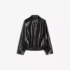 Chaqueta bomber de Faux Leather con cinturón – Chaquetas y gabardinas – Mujer Chaqueta bomber de Faux Leather con cinturón – Chaquetas y gabardinas – Mujer