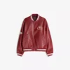 Chaqueta bomber de Faux Leather estampada Chaqueta bomber de Faux Leather estampada