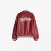 Chaqueta bomber de Faux Leather estampada Chaqueta bomber de Faux Leather estampada