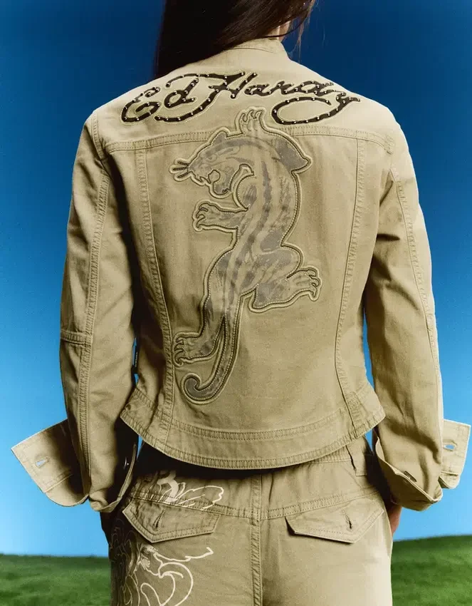 Chaqueta bordada Ed Hardy X Bershka Chaqueta bordada Ed Hardy X Bershka
