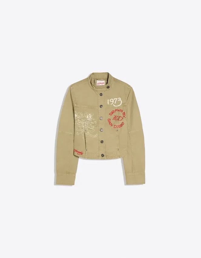 Chaqueta bordada Ed Hardy X Bershka Chaqueta bordada Ed Hardy X Bershka