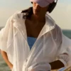 Chaqueta con capucha de nailon repelente al agua Chaqueta con capucha de nailon repelente al agua