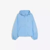 Chaqueta con capucha de nailon repelente al agua