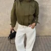 Chaqueta con hebillas fruncidas Chaqueta con hebillas fruncidas