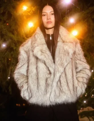 Chaqueta con solapas de pelo sintético – Chaquetas y gabardinas Chaqueta con solapas de pelo sintético – Chaquetas y gabardinas