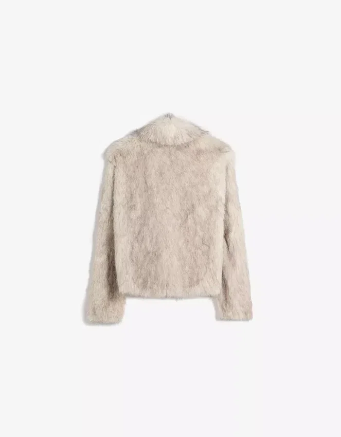 Chaqueta con solapas de pelo sintético – Chaquetas y gabardinas Chaqueta con solapas de pelo sintético – Chaquetas y gabardinas