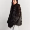 Chaqueta con solapas de pelo sintético – Chaquetas y gabardinas – Mujer Chaqueta con solapas de pelo sintético – Chaquetas y gabardinas – Mujer