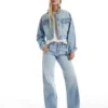 Chaqueta corta de Denim con pedrería – Chaquetas y gabardinas