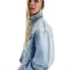 Chaqueta corta de Denim con pedrería – Chaquetas y gabardinas