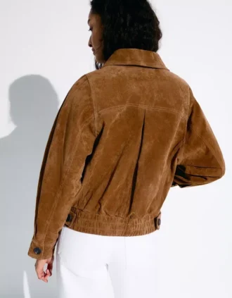 Chaqueta de ante de doble botonadura – Chaquetas y gabardinas Chaqueta de ante de doble botonadura – Chaquetas y gabardinas