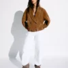 Chaqueta de ante de doble botonadura – Chaquetas y gabardinas Chaqueta de ante de doble botonadura – Chaquetas y gabardinas