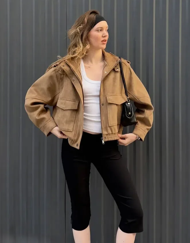 Chaqueta de ante sintético Chaqueta de ante sintético