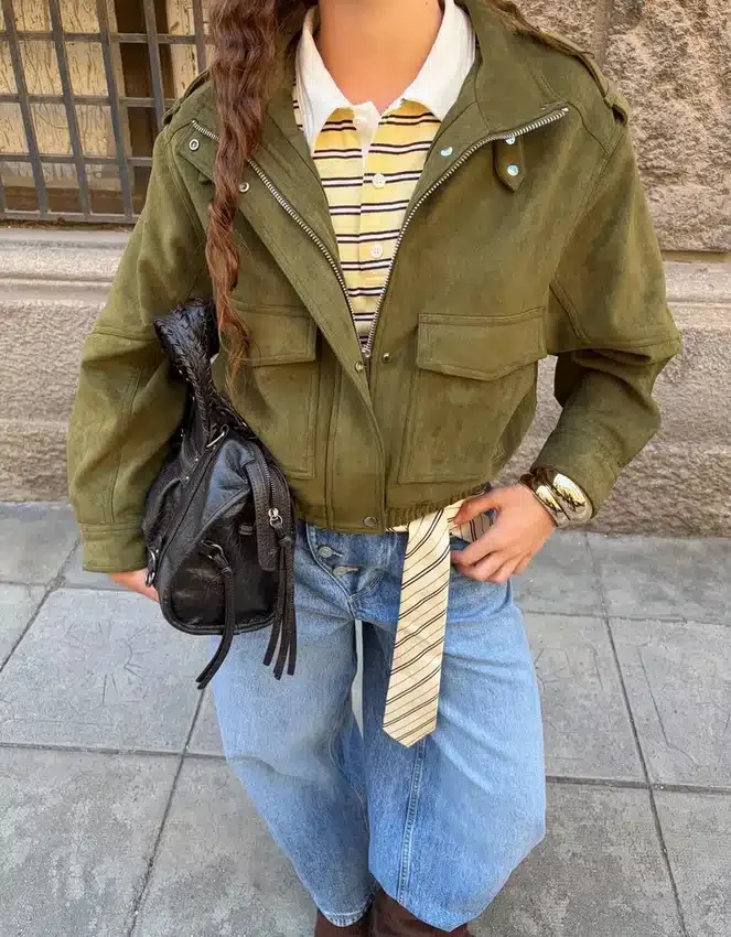 Chaqueta de ante sintético Chaqueta de ante sintético