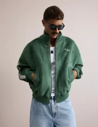 Chaqueta de corte recto de ante sintético – Chaquetas – Hombre Chaqueta de corte recto de ante sintético – Chaquetas – Hombre