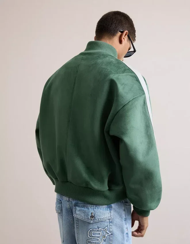 Chaqueta de corte recto de ante sintético – Chaquetas – Hombre Chaqueta de corte recto de ante sintético – Chaquetas – Hombre