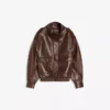 Chaqueta de cuello alto Faux Leather