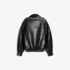 Chaqueta de cuello alto Faux Leather