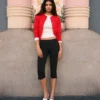 Chaqueta de cuello redondo a rayas con botones – Jerseis y cárdigans Chaqueta de cuello redondo a rayas con botones – Jerseis y cárdigans