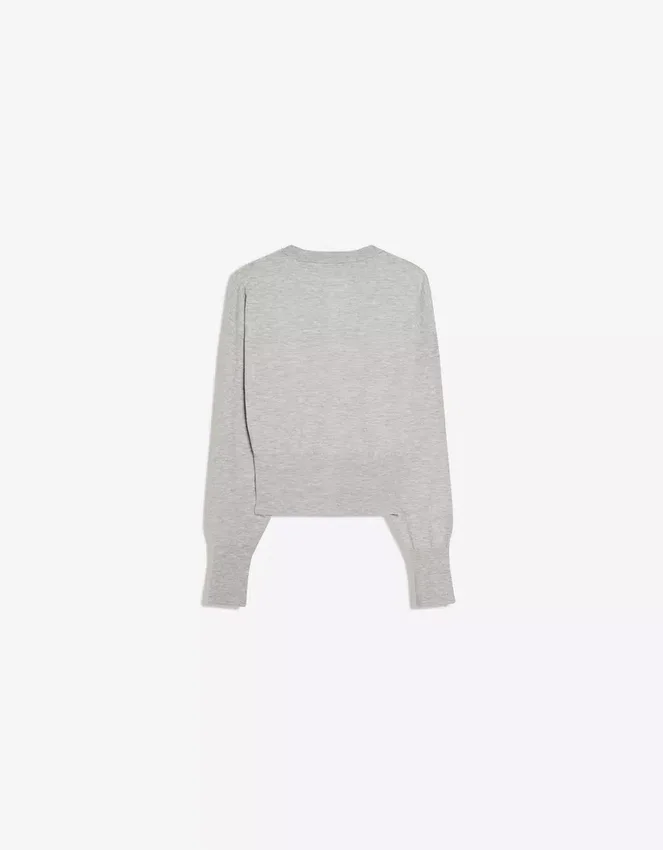 Chaqueta de cuello redondo a rayas con botones – Jerseis y cárdigans Chaqueta de cuello redondo a rayas con botones – Jerseis y cárdigans