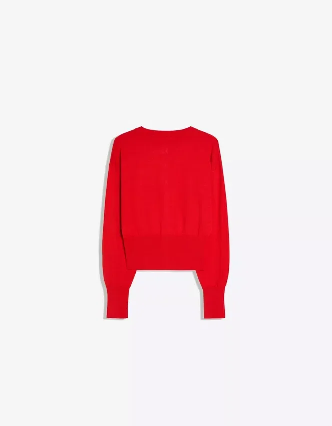 Chaqueta de cuello redondo a rayas con botones – Jerseis y cárdigans Chaqueta de cuello redondo a rayas con botones – Jerseis y cárdigans