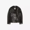 Chaqueta de cuero con cuello de embudo – Mujer Chaqueta de cuero con cuello de embudo – Mujer