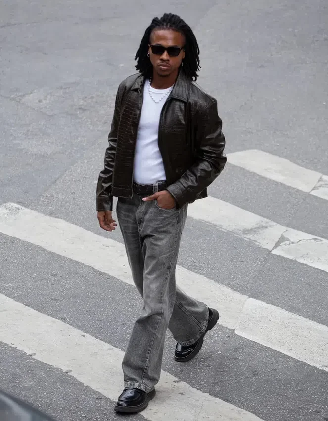 Chaqueta de Faux Leather Chaqueta de Faux Leather