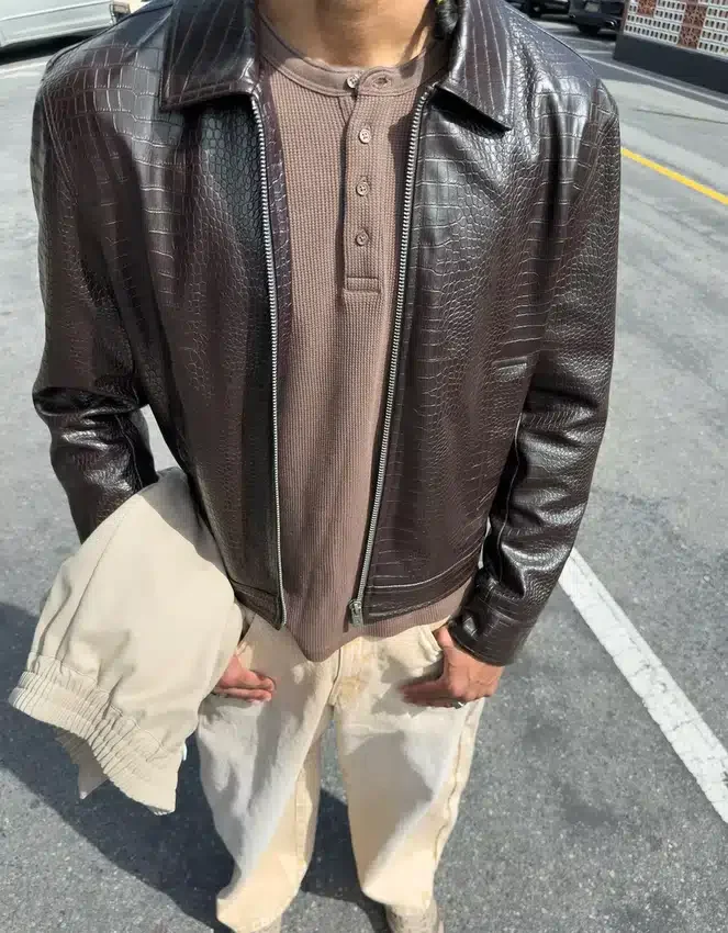 Chaqueta de Faux Leather – Chaquetas – Hombre Chaqueta de Faux Leather – Chaquetas – Hombre
