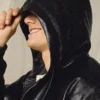Chaqueta de Faux Leather con capucha – Chaquetas Chaqueta de Faux Leather con capucha – Chaquetas