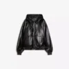 Chaqueta de Faux Leather con capucha – Chaquetas Chaqueta de Faux Leather con capucha – Chaquetas