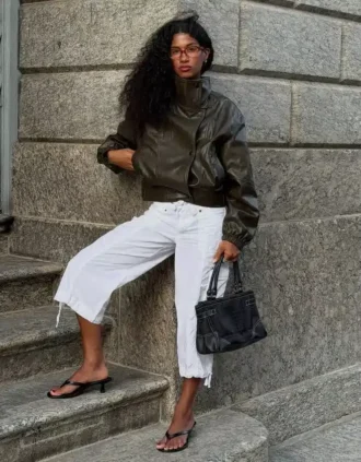 Chaqueta de Faux Leather con solapas – Chaquetas y gabardinas Chaqueta de Faux Leather con solapas – Chaquetas y gabardinas