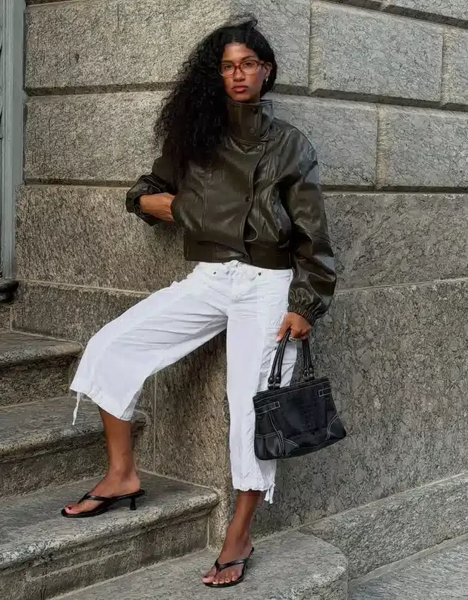 Chaqueta de Faux Leather con solapas – Chaquetas y gabardinas Chaqueta de Faux Leather con solapas – Chaquetas y gabardinas