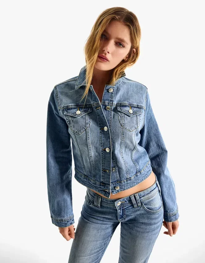 Chaqueta Denim – Chaquetas y gabardinas – Mujer Chaqueta Denim – Chaquetas y gabardinas – Mujer