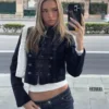 Chaqueta Denim con botones en la parte delantera – #Bershkastyle – Mujer