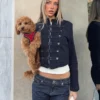 Chaqueta Denim con botones en la parte delantera – #Bershkastyle – Mujer
