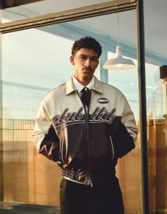Chaqueta Faux Leather con bloques de color – Chaquetas Chaqueta Faux Leather con bloques de color – Chaquetas