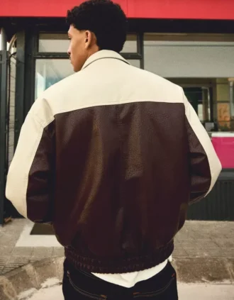 Chaqueta Faux Leather con bloques de color – Chaquetas Chaqueta Faux Leather con bloques de color – Chaquetas
