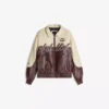 Chaqueta Faux Leather con bloques de color – Chaquetas