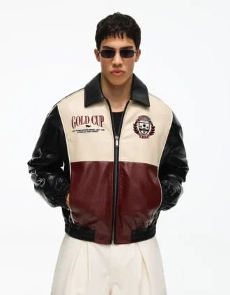 Chaqueta gráfica Faux Leather Chaqueta gráfica Faux Leather