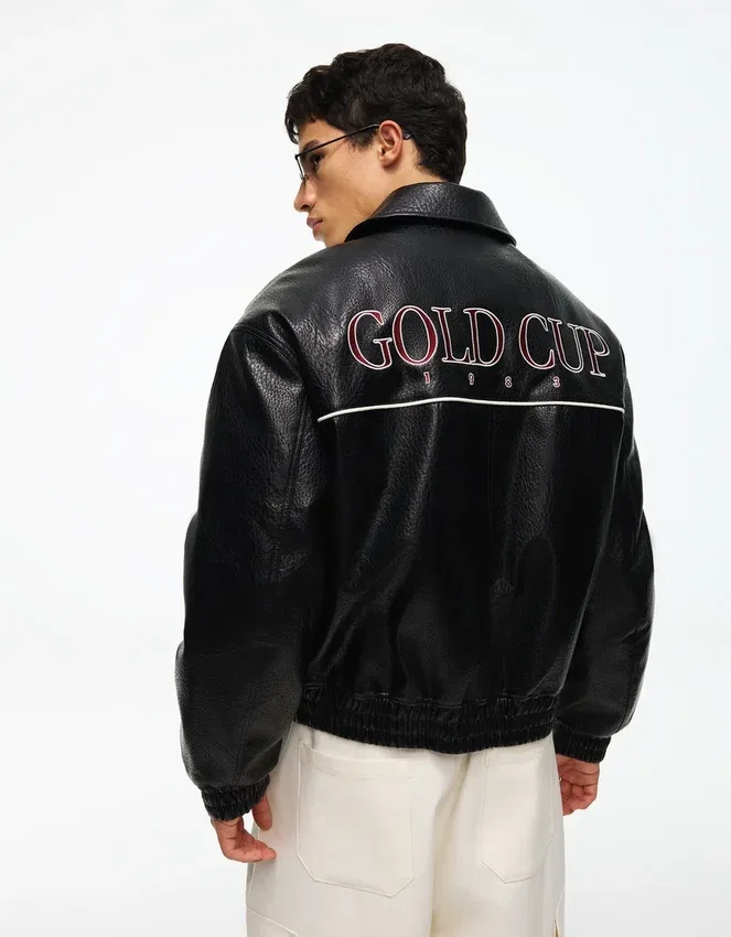 Chaqueta gráfica Faux Leather Chaqueta gráfica Faux Leather