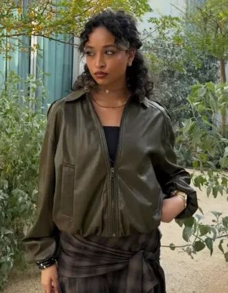 Chaqueta holgada de Faux Leather