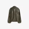 Chaqueta holgada de Faux Leather Chaqueta holgada de Faux Leather