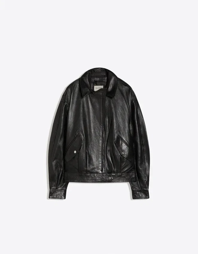 Chaqueta motera de cuero – Mujer Chaqueta motera de cuero – Mujer