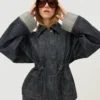 Chaqueta oversize de denim texturado – Chaquetas y gabardinas