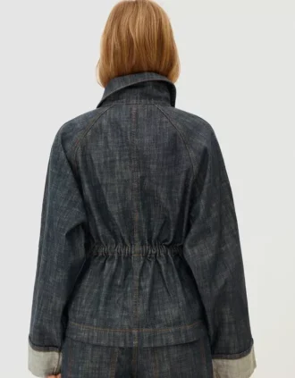 Chaqueta oversize de denim texturado – Chaquetas y gabardinas